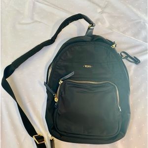 Tumi black backpack